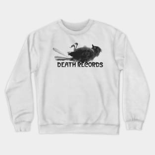 Death Records Logo (black on white) Crewneck Sweatshirt